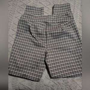 Tahari Black and White Checkered Pants